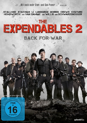 The Expendables 2 - German DVD movie cover (thumbnail)