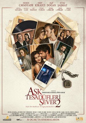 Ask Tesad&uuml;fleri Sever 2 - Turkish Movie Poster (thumbnail)