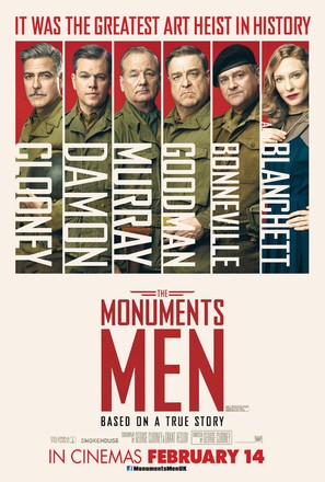 The Monuments Men - British Movie Poster (thumbnail)