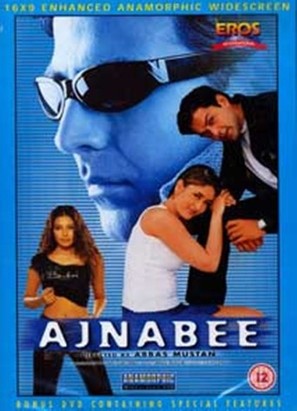 Ajnabee - British DVD movie cover (thumbnail)