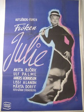 Fr&ouml;ken Julie - Swedish Movie Poster (thumbnail)