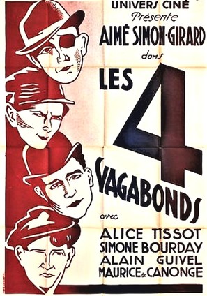 Les quatre vagabonds - French Movie Poster (thumbnail)