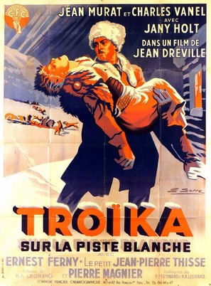 Tro&iuml;ka sur la piste blanche - French Movie Poster (thumbnail)