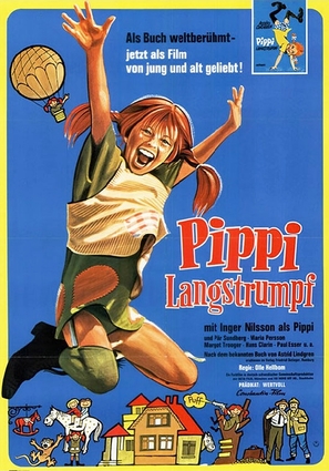 Pippi L&aring;ngstrump - German Movie Poster (thumbnail)