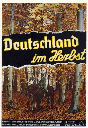 Deutschland im Herbst - German Movie Poster (thumbnail)