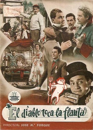 El diablo toca la flauta - Spanish Movie Poster (thumbnail)
