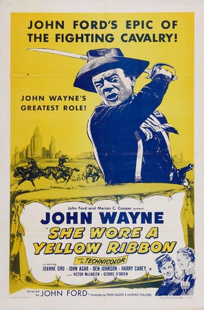 She Wore a Yellow Ribbon - Re-release movie poster (thumbnail)