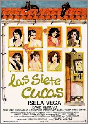 Las siete cucas - Spanish Movie Poster (thumbnail)