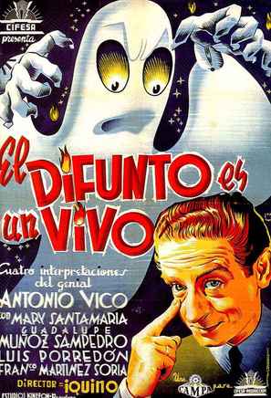 Difunto es un vivo, El - Spanish Movie Poster (thumbnail)