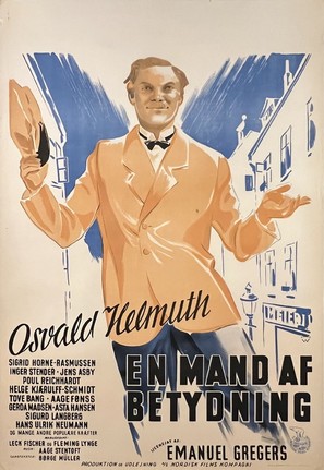 En mand af betydning - Danish Movie Poster (thumbnail)