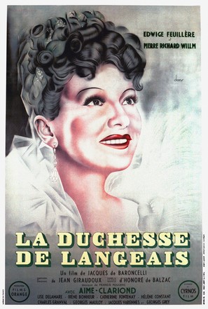 La duchesse de Langeais - French Movie Poster (thumbnail)