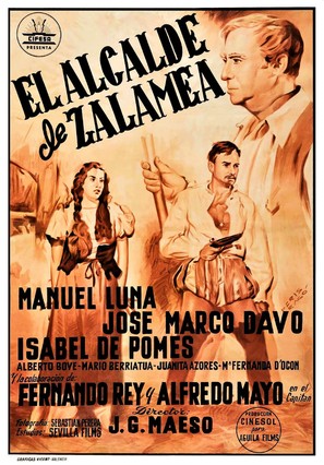 El alcalde de Zalamea - Spanish Movie Poster (thumbnail)