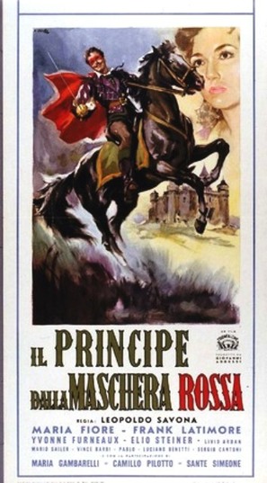 Il principe dalla maschera rossa - Italian Movie Poster (thumbnail)
