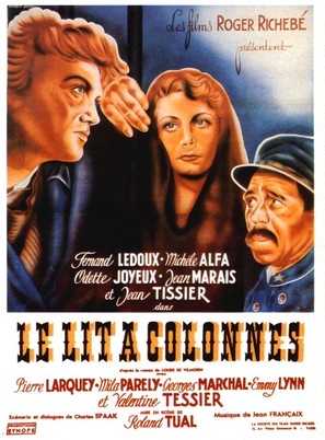 Le lit &agrave; colonnes - French Movie Poster (thumbnail)