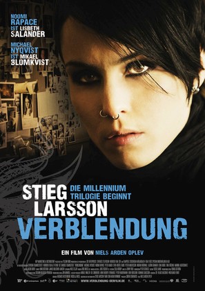 M&auml;n som hatar kvinnor - German Movie Poster (thumbnail)