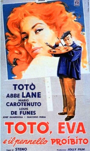 Tot&ograve;, Eva e il pennello proibito - Italian Movie Poster (thumbnail)
