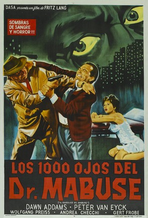 Die 1000 Augen des Dr. Mabuse - Argentinian Theatrical movie poster (thumbnail)