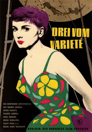 Drei vom Varieté Poster