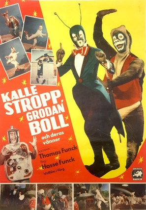 Kalle Stropp, Grodan Boll och deras v&auml;nner - Swedish Movie Poster (thumbnail)