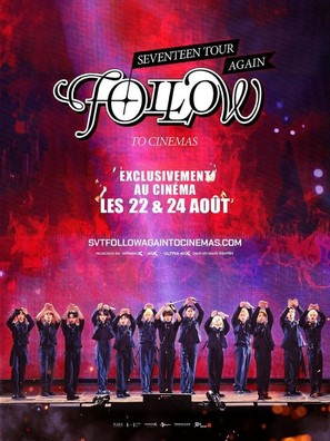 Seventeen Tour &#039;Follow&#039; Again to Cinemas - French Movie Poster (thumbnail)