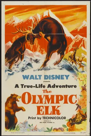 The Olympic Elk Poster