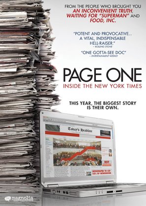 Page One: A Year Inside the New York Times - DVD movie cover (thumbnail)