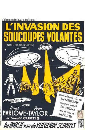 Earth vs. the Flying Saucers - Belgian Movie Poster (thumbnail)