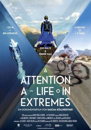Attention, a Life in Extremes - German Movie Poster (thumbnail)