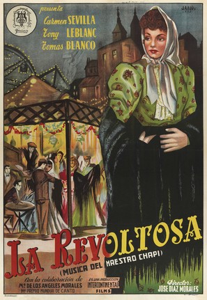 La revoltosa - Spanish Movie Poster (thumbnail)