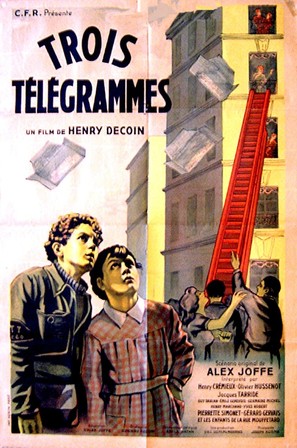Trois t&eacute;l&eacute;grammes - French Movie Poster (thumbnail)