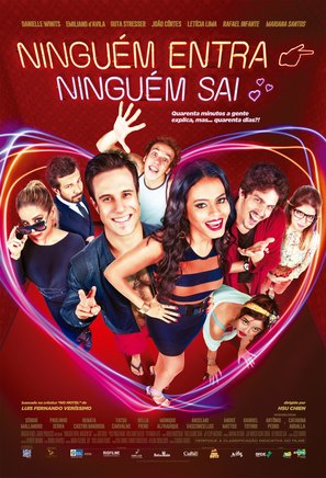 Ningu&eacute;m Entra, Ningu&eacute;m Sai - Brazilian Movie Poster (thumbnail)