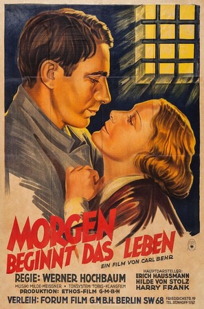Morgen beginnt das Leben - German Movie Poster (thumbnail)
