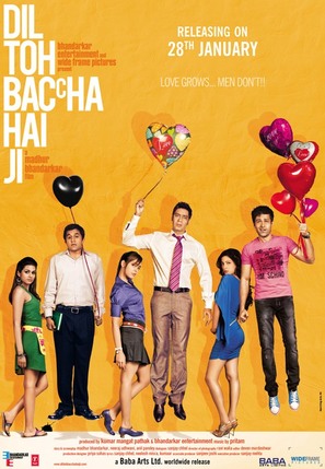 Dil Toh Bachcha Hai Ji - Indian Movie Poster (thumbnail)