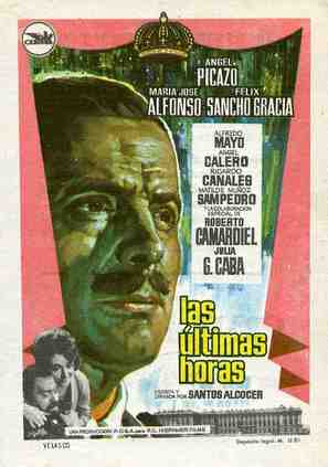 Las &uacute;ltimas horas... - Spanish Movie Poster (thumbnail)