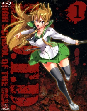 &quot;Gakuen mokushiroku: Highschool of the dead&quot; - Japanese Blu-Ray movie cover (thumbnail)