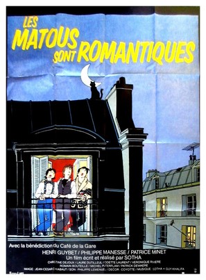 Les matous sont romantiques - French Movie Poster (thumbnail)