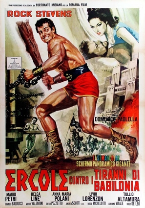 Ercole contro i tiranni di Babilonia - Italian Movie Poster (thumbnail)