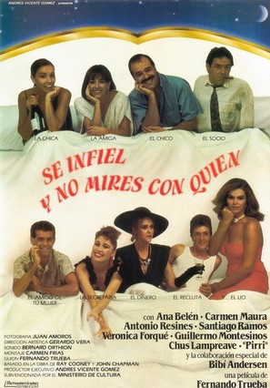 S&eacute; infiel y no mires con qui&eacute;n - Spanish Movie Poster (thumbnail)