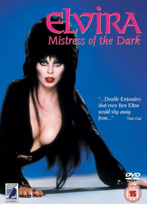 Elvira, Mistress of the Dark - British DVD movie cover (thumbnail)