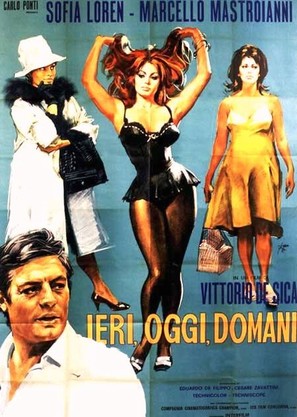 Ieri, oggi, domani - Italian Movie Poster (thumbnail)