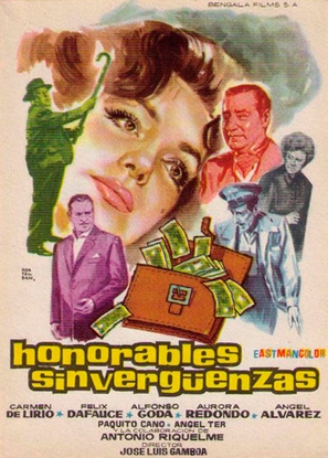 Honorables sinverg&uuml;enzas - Spanish Movie Poster (thumbnail)
