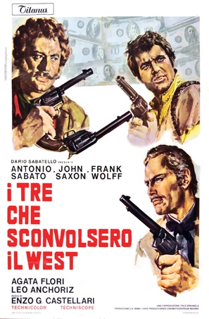 I tre che sconvolsero il West - vado, vedo e sparo - Italian Movie Poster (thumbnail)