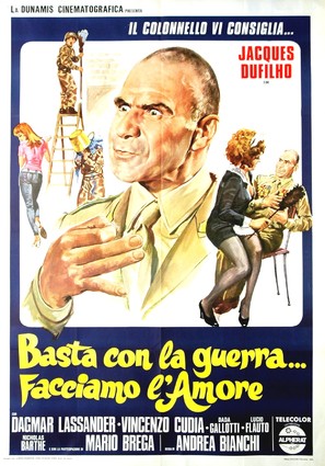 Basta con la guerra... facciamo l&#039;amore - Italian Movie Poster (thumbnail)