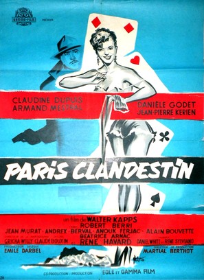 Paris clandestin - French Movie Poster (thumbnail)