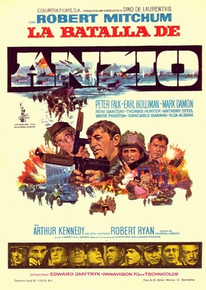Lo Sbarco di Anzio - Spanish Movie Poster (thumbnail)