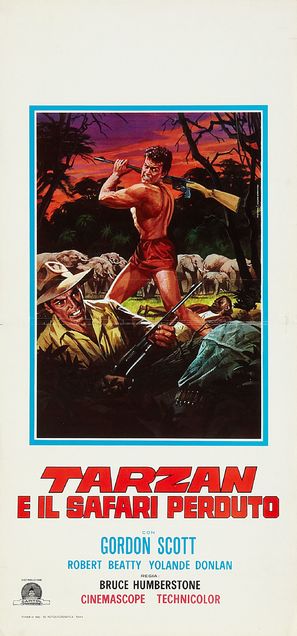 Tarzan and the Lost Safari - Italian Movie Poster (thumbnail)