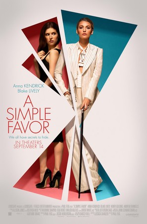 A Simple Favor - Theatrical movie poster (thumbnail)