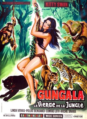 Gungala la vergine della giungla - French Movie Poster (thumbnail)