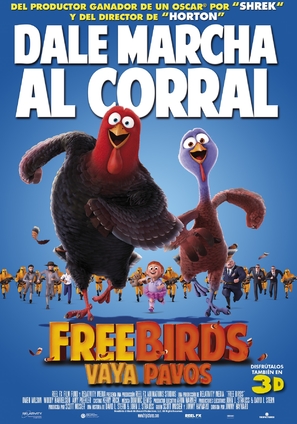 Free Birds - Spanish Movie Poster (thumbnail)