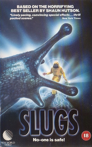 Slugs, muerte viscosa - British VHS movie cover (thumbnail)